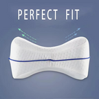 Set de 2 fundas lavables para almohada de contorno con cremallera en blanco