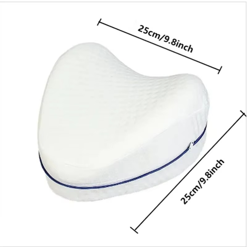 Set de 2 fundas lavables para almohada de contorno con cremallera en blanco