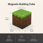 Set de construcción magnética de 100 cubos