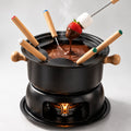Set de fondue para chocolate y queso con 6 tenedores