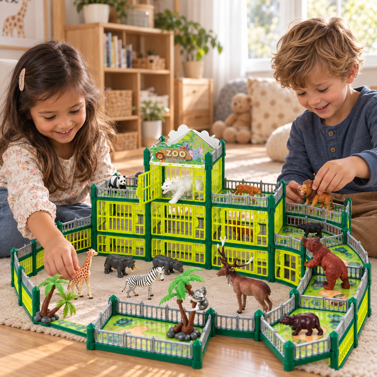 Set de juego modular de zoo