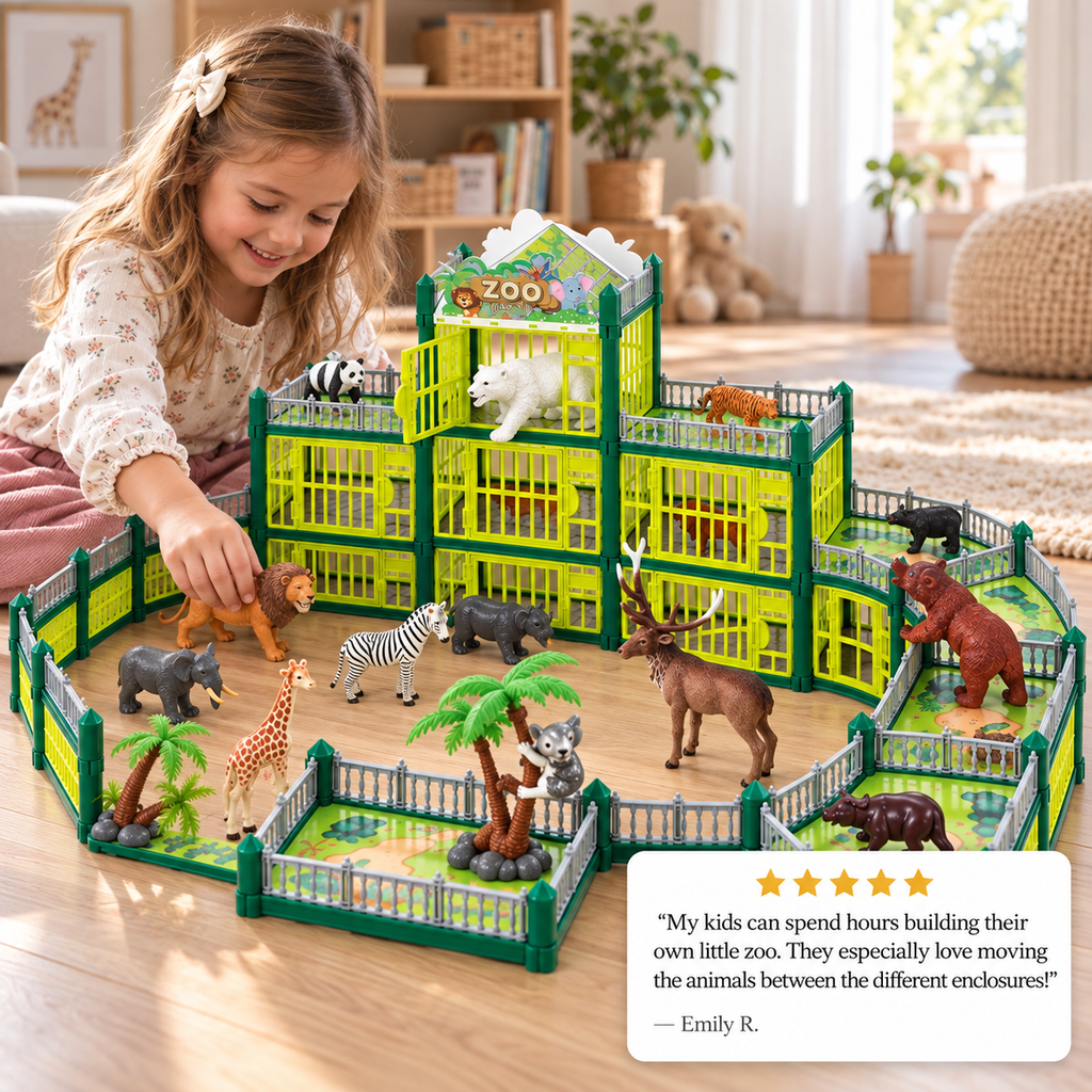 Set de juego modular de zoo