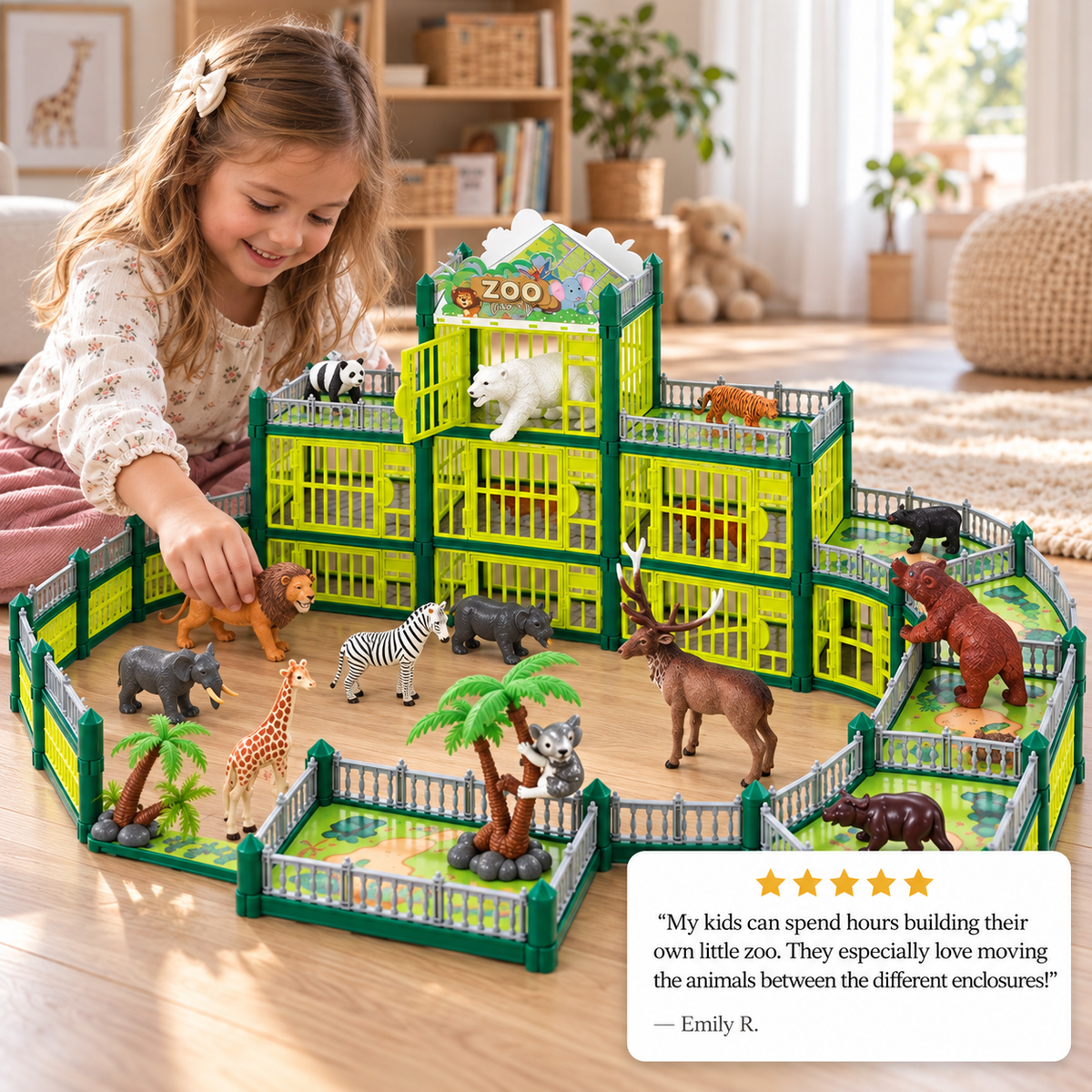 Set de juego modular de zoo