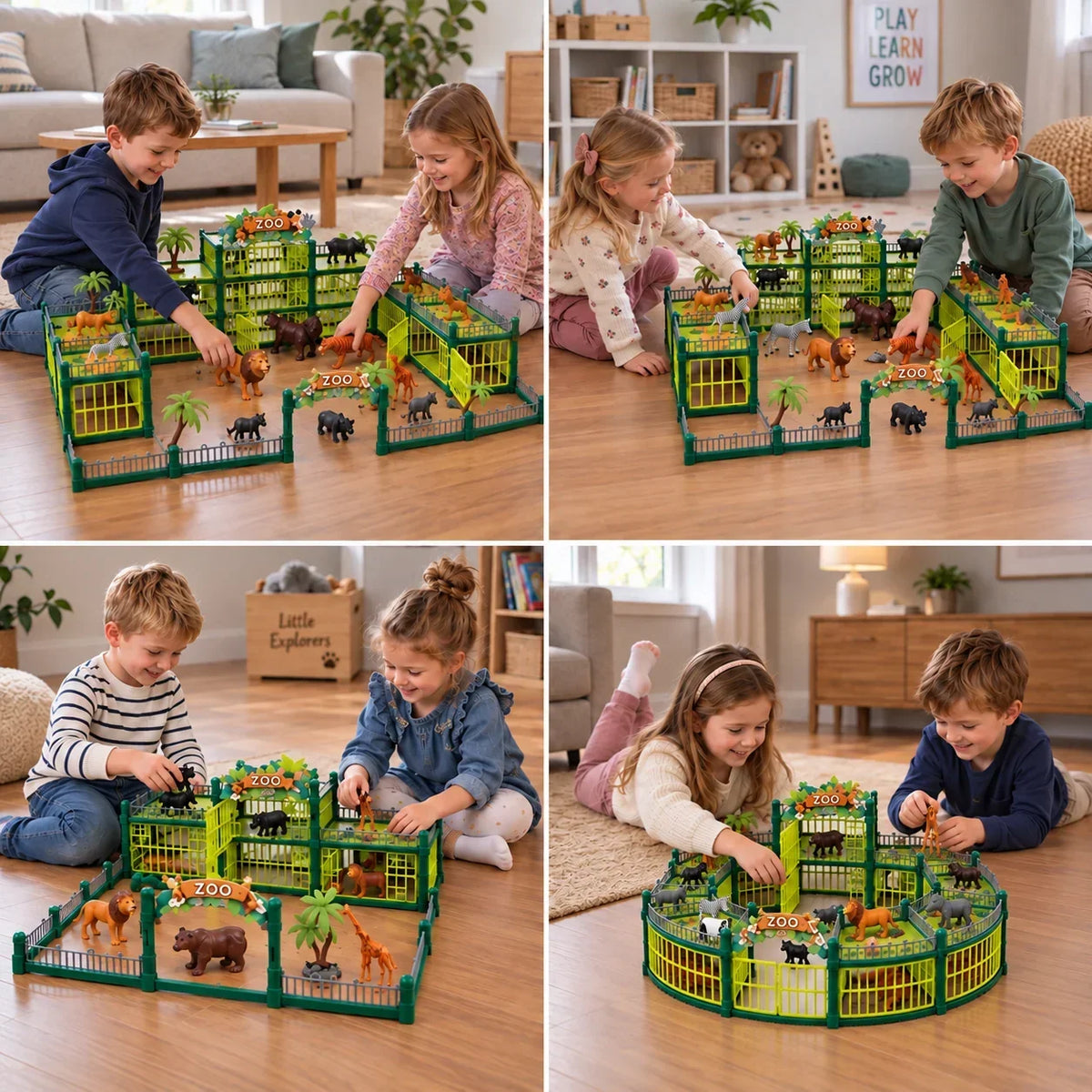 Set de juego modular de zoo