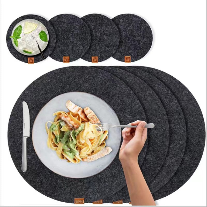 Set de manteles individuales de fieltro para comedor