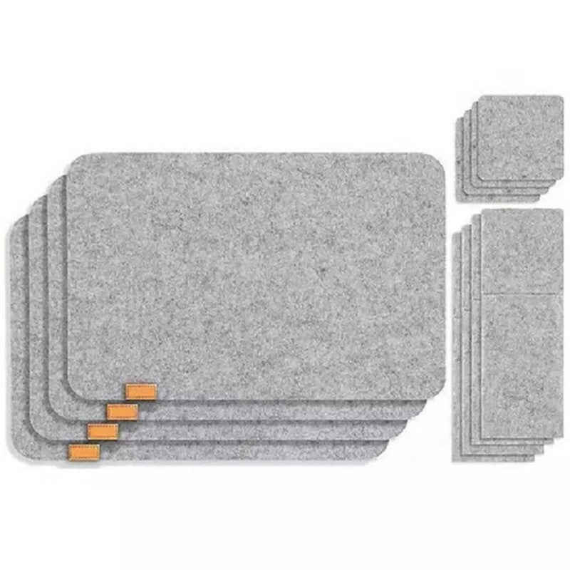 Set de manteles individuales de fieltro para comedor