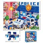 Set de puzles City Heroes – Construcción, bomberos, policía y médicos