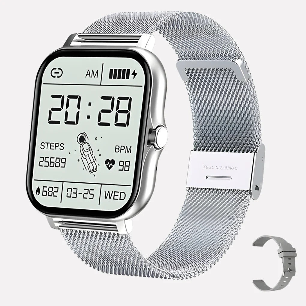 Smartwatch con GPS y detección de caídas de emergencia para uso diario