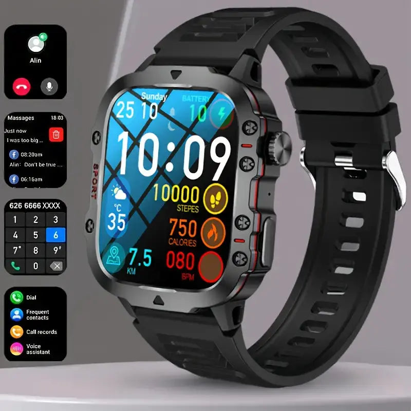 Smartwatch outdoor | Diseño resistente al agua IP68 para entrenamiento diario y uso exterior