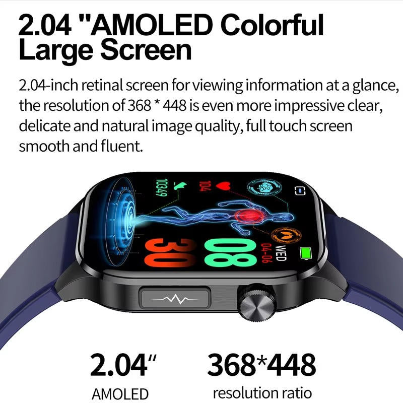 Smartwatch para mayores con control de tensión arterial y gestión de salud