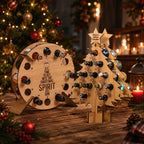 Soporte de madera para calendario de adviento de 24 botellas de vino y cerveza