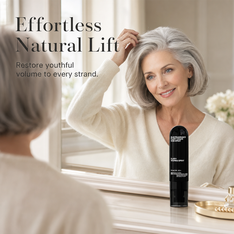 Spray voluminizador y fijador con aroma a melocotón para un cabello ligero, con cuerpo y fijación duradera