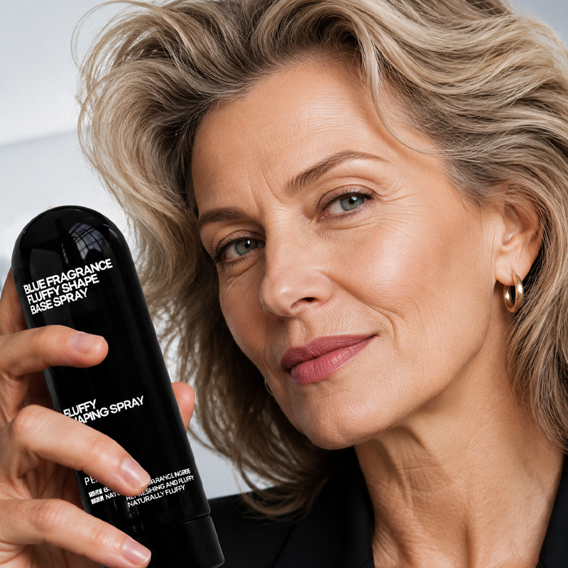 Spray voluminizador y fijador con aroma a melocotón para un cabello ligero, con cuerpo y fijación duradera