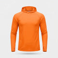 Sudadera con capucha UPF 50+ para hombre – Top UV ligero de secado rápido para senderismo y pesca con presillas para pul