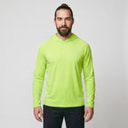 Sudadera con capucha UPF 50+ para hombre – Top UV ligero de secado rápido para senderismo y pesca con presillas para pul