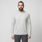 Sudadera con capucha UPF 50+ para hombre – Top UV ligero de secado rápido para senderismo y pesca con presillas para pul