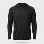 Sudadera con capucha UPF 50+ para hombre – Top UV ligero de secado rápido para senderismo y pesca con presillas para pul