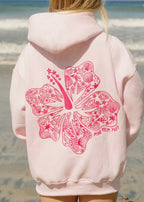 Sudadera oversize con estampado tropical - Ropa urbana cómoda