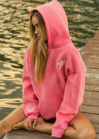 Sudadera oversize con estampado tropical - Ropa urbana cómoda