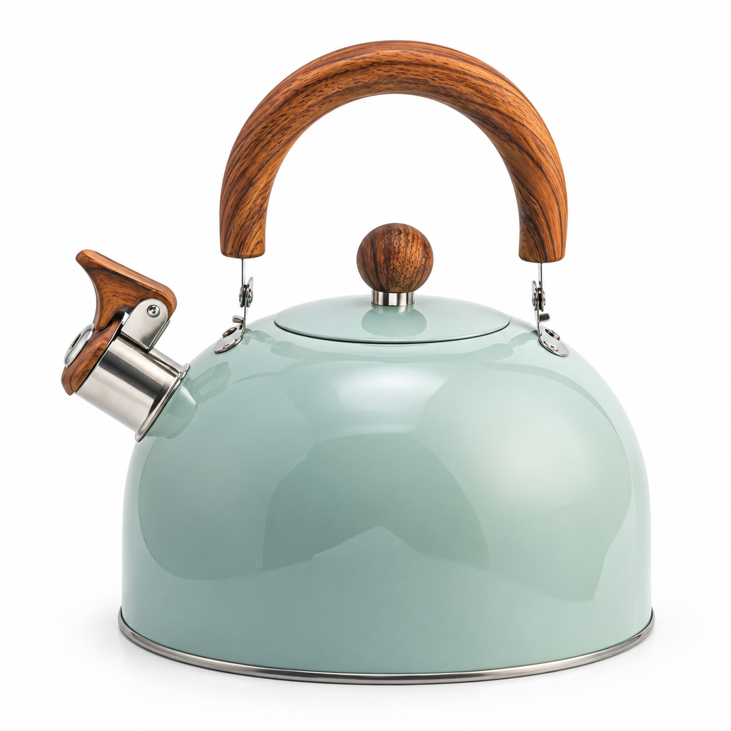 Tetera silbadora de acero inoxidable resistente para cocina