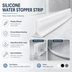 Tira barrera de agua | Silicona flexible con adhesivo | 100/200 cm