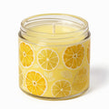 Vela de soja Citrus Zest de Tiendalodama en tarro de cristal amarillo