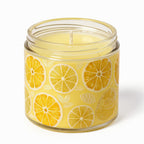 Vela de soja Citrus Zest de Tiendalodama en tarro de cristal amarillo