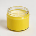 Tiendalodama Lemongrass Soy Candle — Tarro amarillo brillante con diseño minimalista