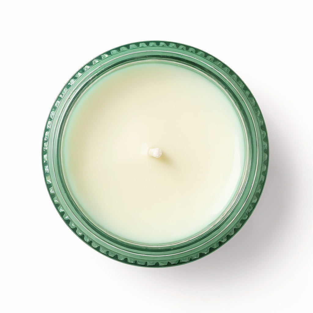 Tiendalodama Mint Refresh Soy Candle en tarro verde menta con relieve