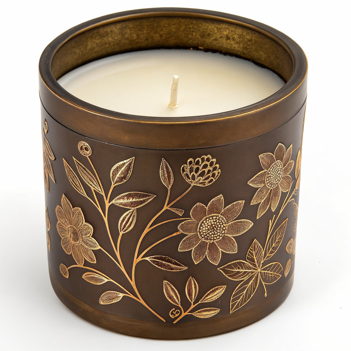 Vela de soja Patchouli Dream de TIENDALODAMA en tarro bronce