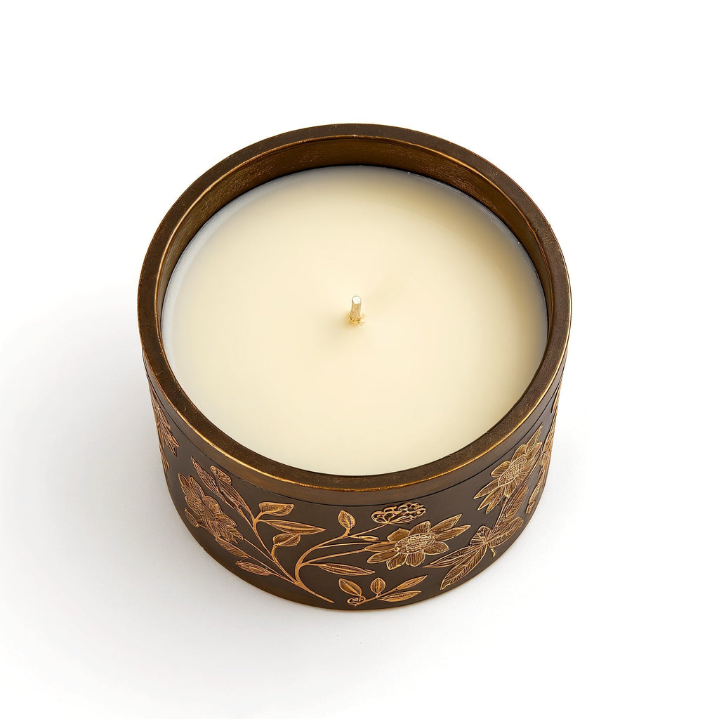 Vela de soja Patchouli Dream de TIENDALODAMA en tarro bronce