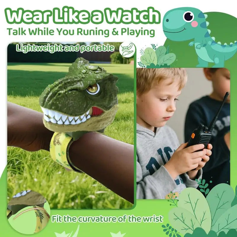 Walkie Talkie de Dinosaurio para Niños con Controles Simples
