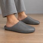 Zapatillas de estar por casa grises sin talón para hombre Tiendalodama