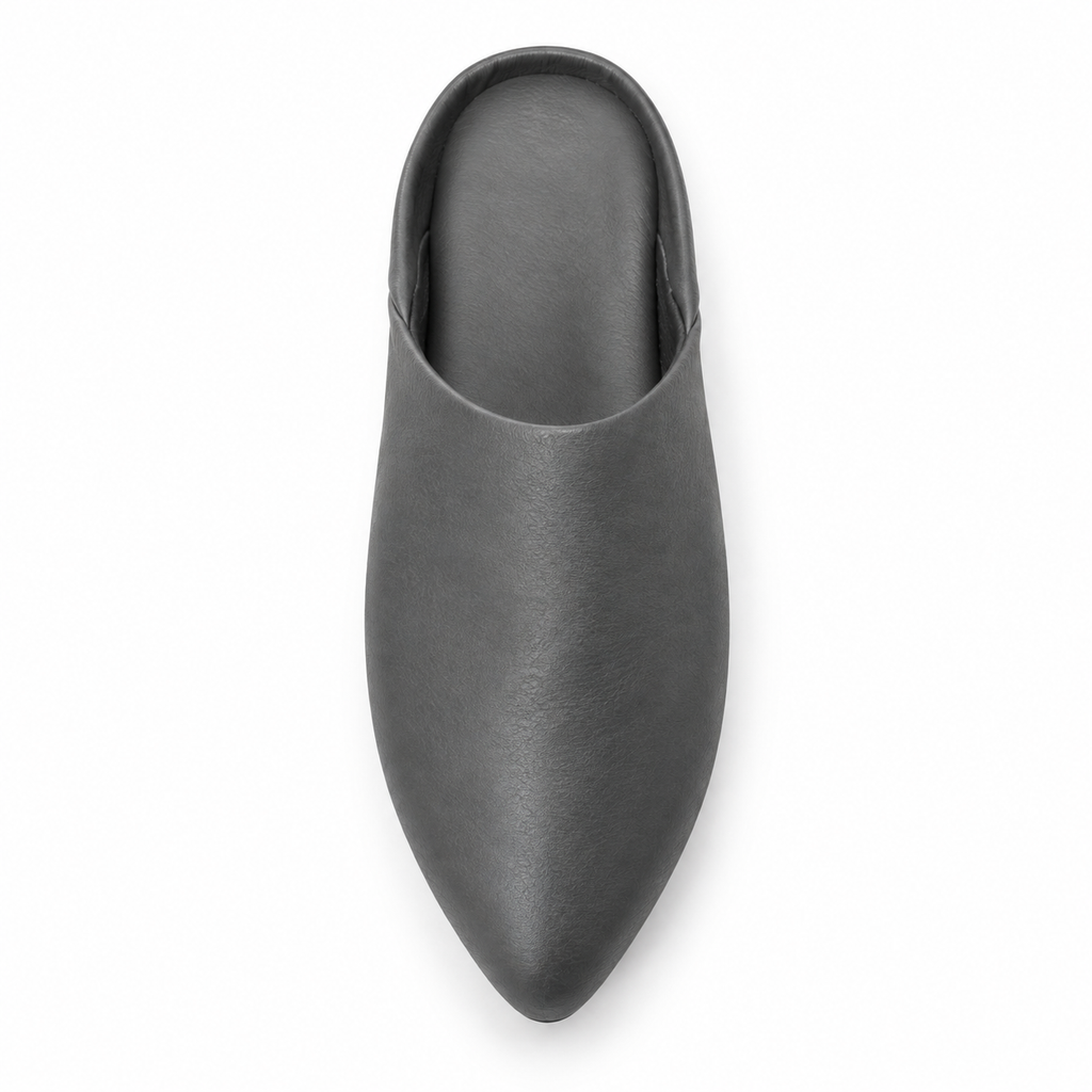 Zapatillas de estar por casa grises sin talón para hombre Tiendalodama