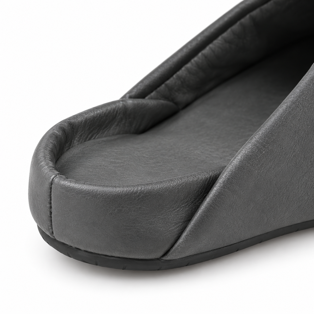 Zapatillas de estar por casa grises sin talón para hombre Tiendalodama