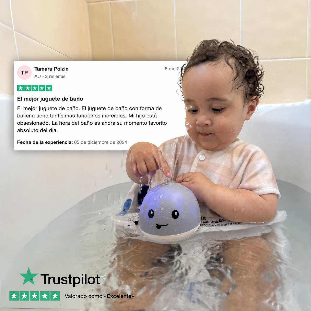™ Juguete de baño con ballena