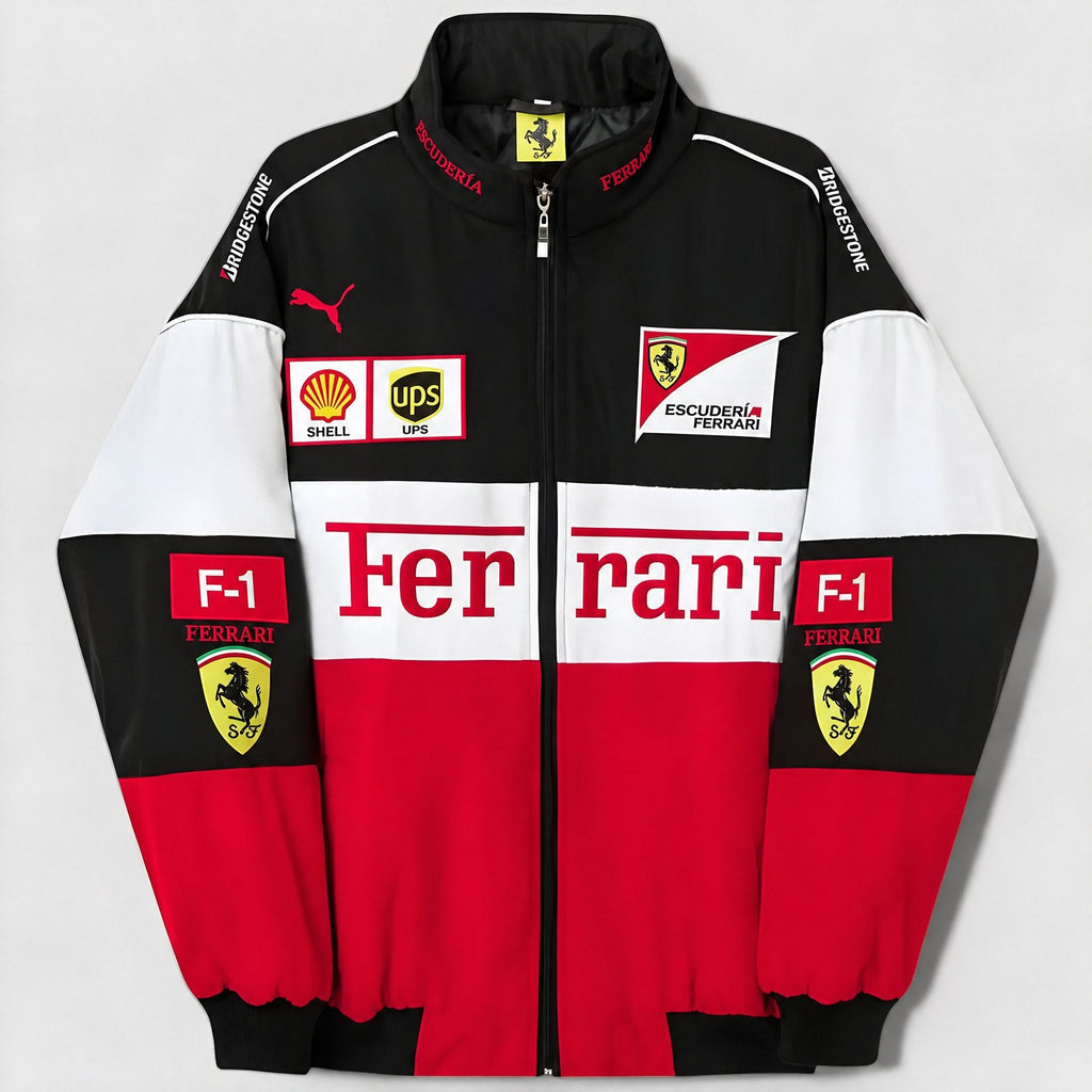 Chaqueta Ferrari vintage unisex – estilo retro racing