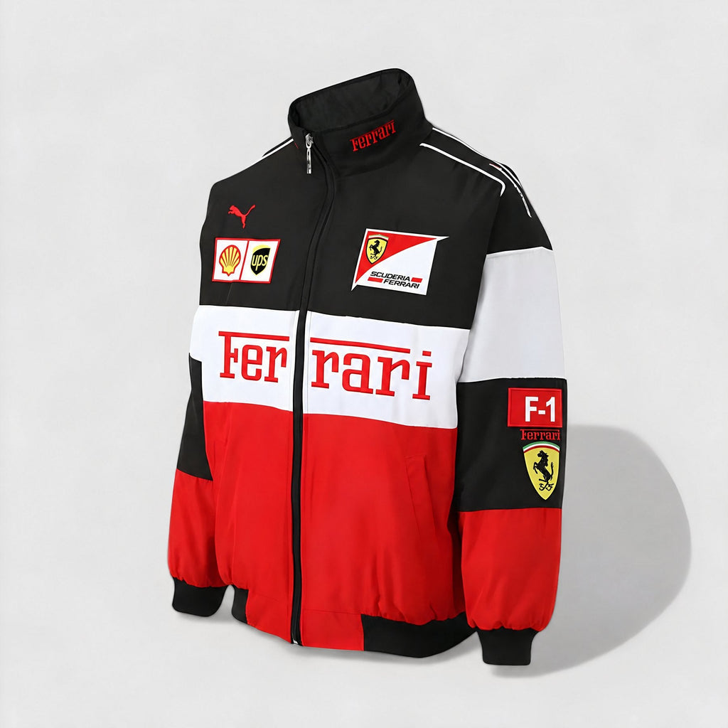 Chaqueta Ferrari vintage unisex – estilo retro racing