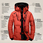 Parka de invierno para hombre Nordfall – acolchada, con forro polar, resistente al viento y al agua