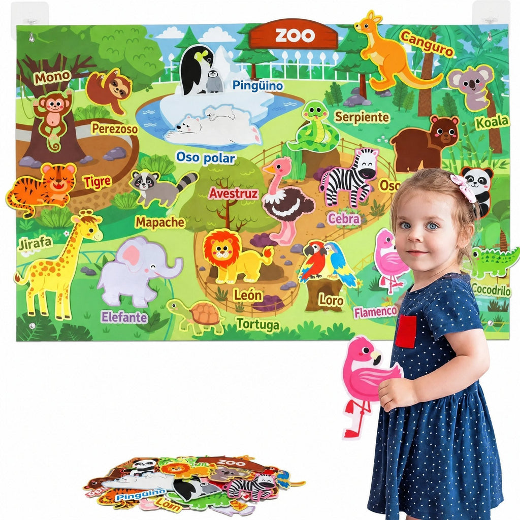 Panel Sensorial de Fieltro Granja Montessori – StoryFelt™
