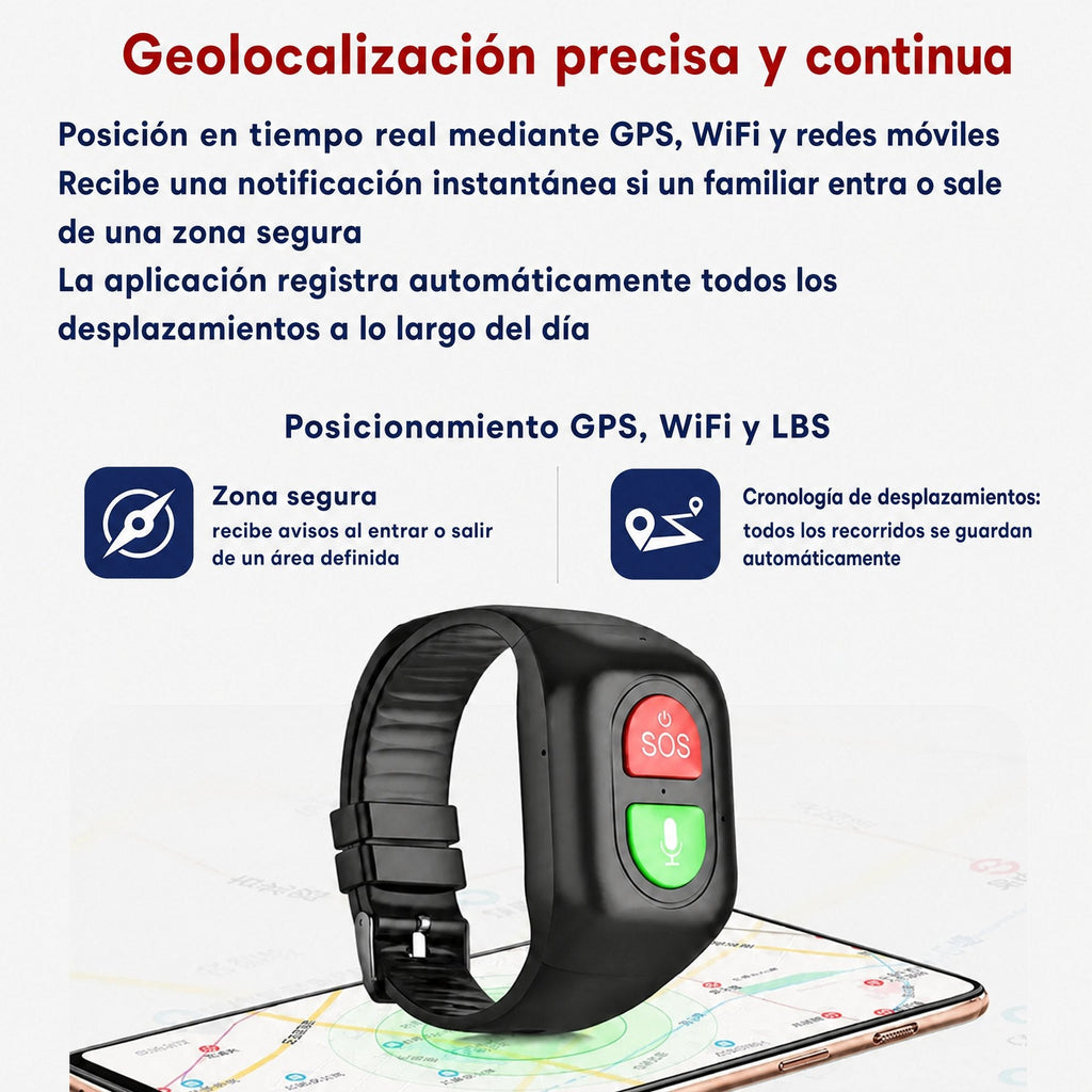 Smartwatch GPS 4G para Mayores – SOS, Salud y Seguridad Siempre Contigo