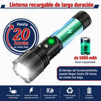 Linterna táctica ultrapotente 100.000 lúmenes