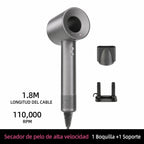 Secador de pelo iónico con 200 millones de iones negativos y control inteligente de temperatura