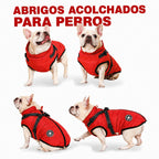 Abrigo de Invierno 3 en 1 para Perros con Arnés | Acolchado, Impermeable y Cortaviento