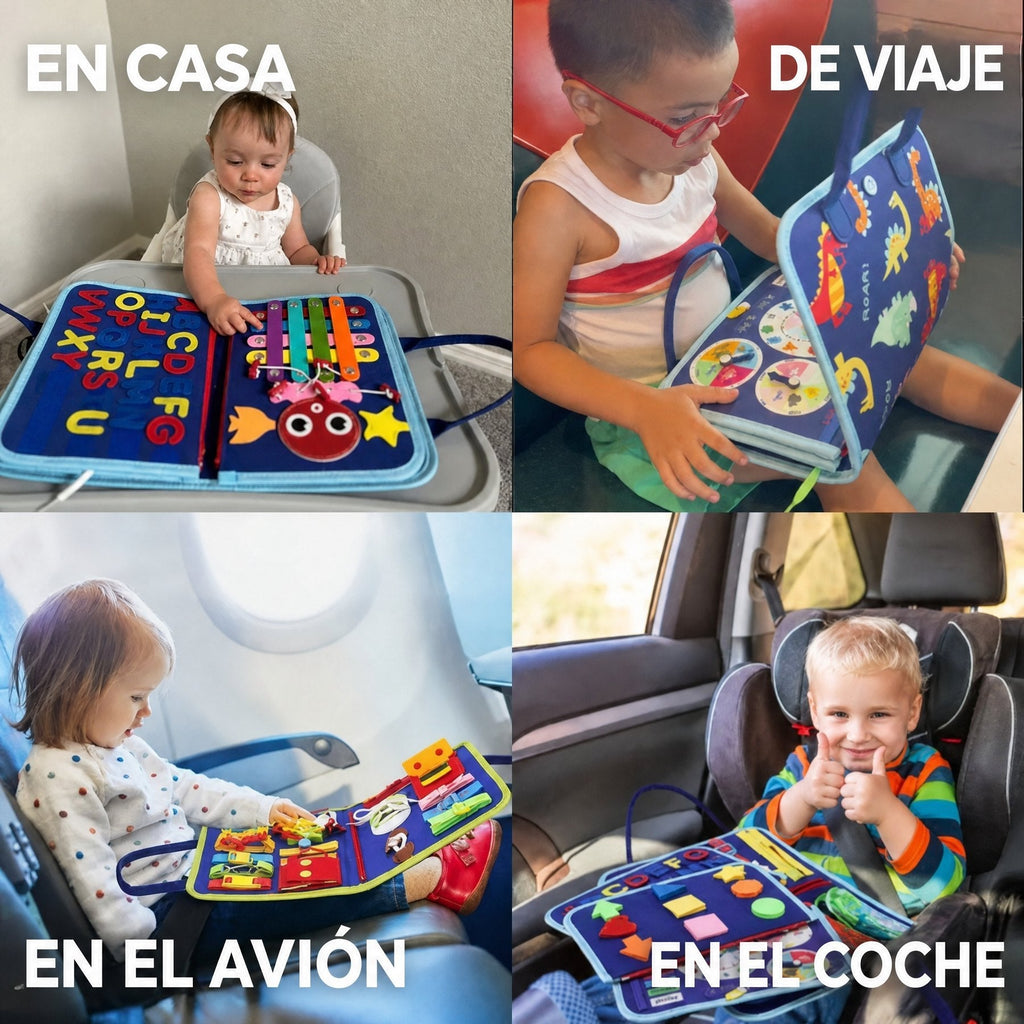 Tablero de Actividades Montessori para Niños