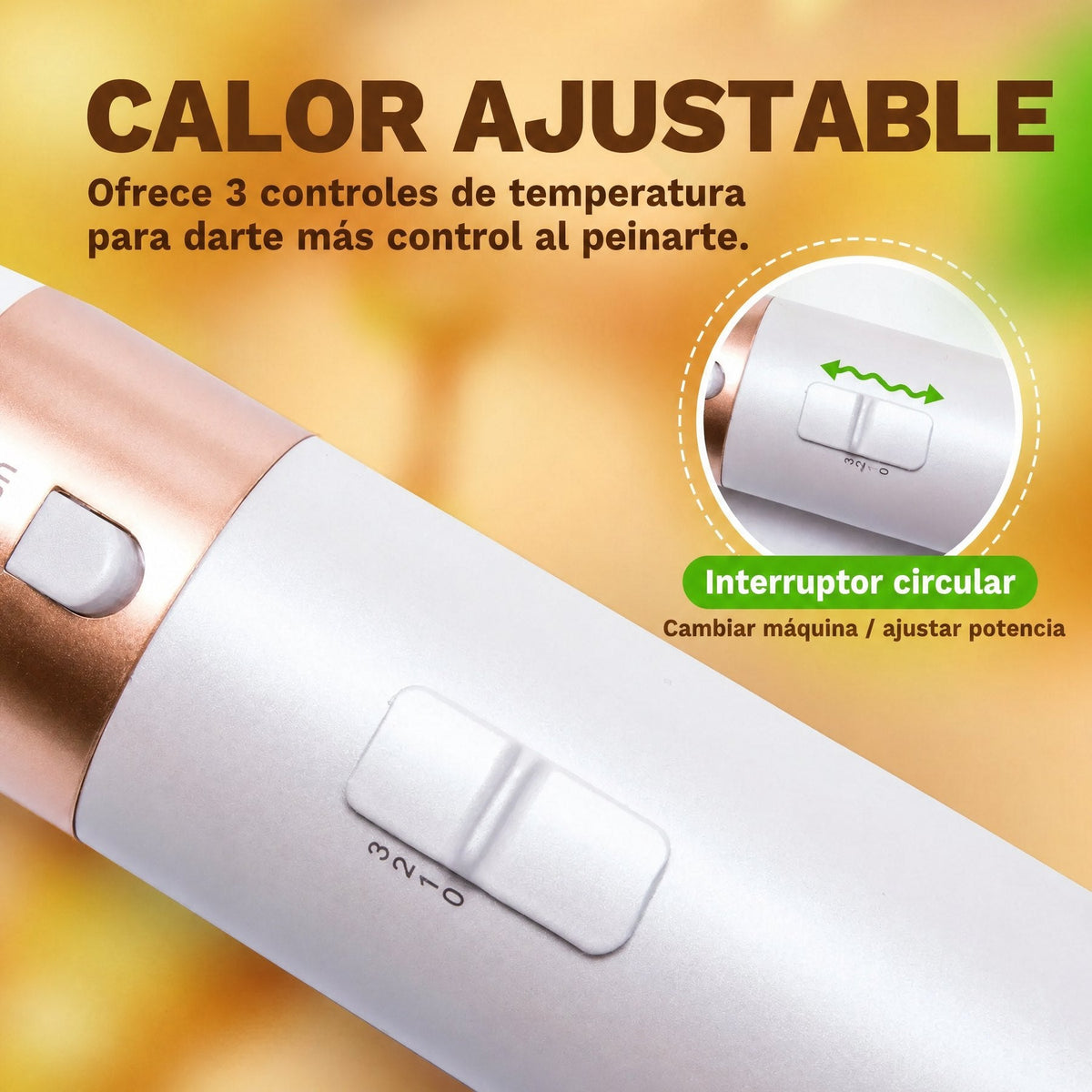 Styler para el pelo 5 en 1 con rizador automático, secador y cepillo alisador