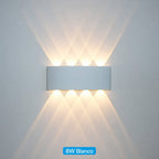 Aplique LED de pared exterior e interior impermeable