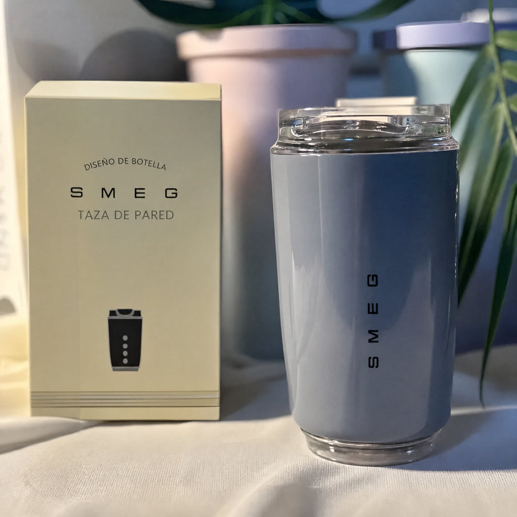 LuxeTherm | Taza Térmica Elegante de Acero Inoxidable – Vaso Isotérmico Reutilizable de 300 ml para Bebidas Frías y Cali