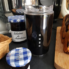 LuxeTherm | Taza Térmica Elegante de Acero Inoxidable – Vaso Isotérmico Reutilizable de 300 ml para Bebidas Frías y Cali