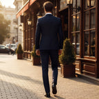 Traje de negocio entallado y refinado